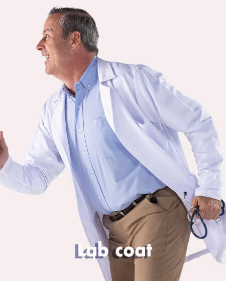 Embroidered Lab Coat