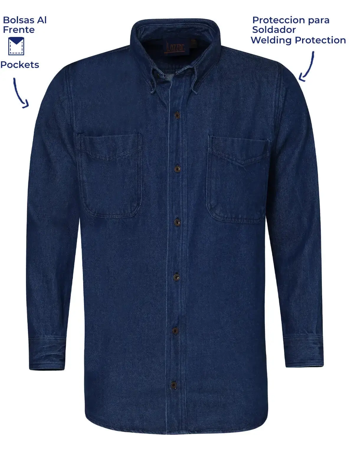 Camisa de mezclilla para soldador (12.5 oz)
