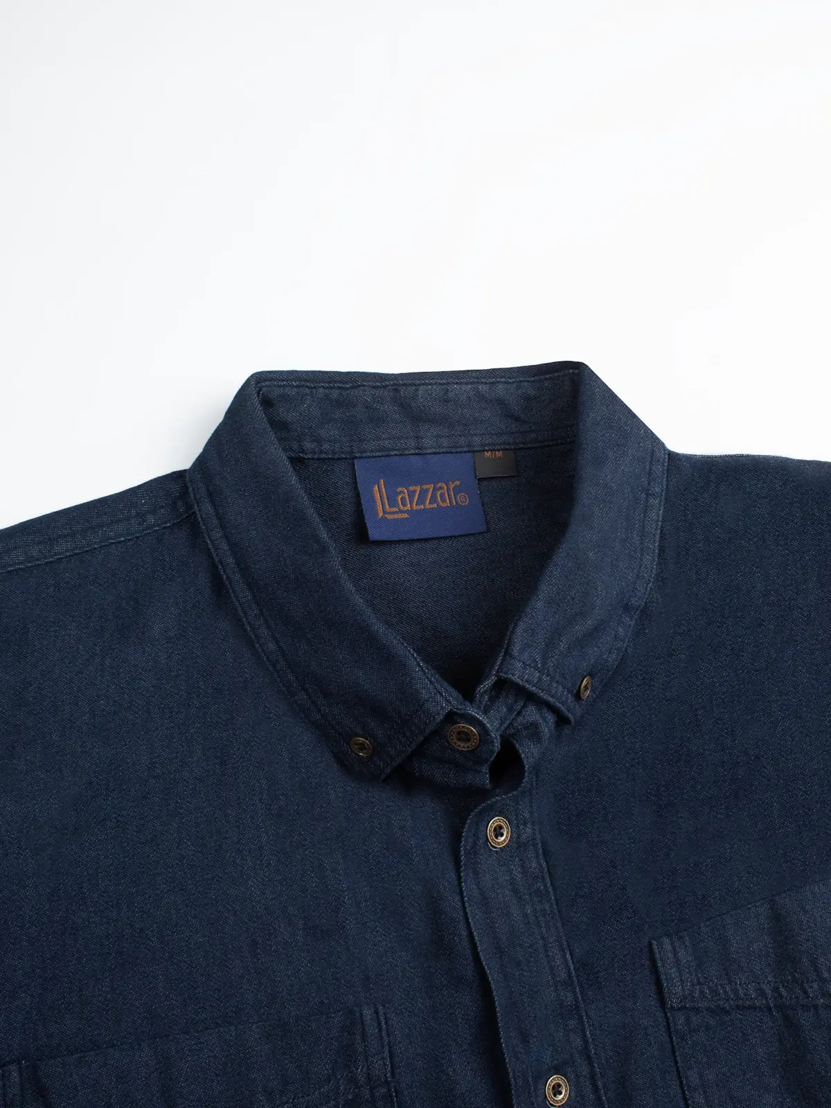 Camisa industrial de mezclilla (7.5 oz) para hombre