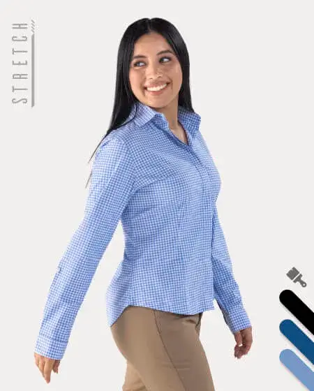Women's Stretch Grid Blouse