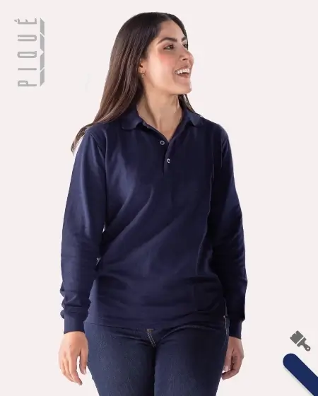 Women's Long Sleeves Polo Shirt