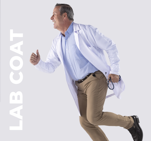 Embroidered Lab Coat