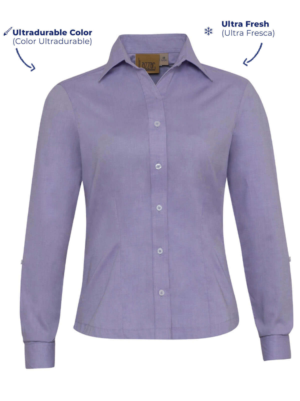 Purple oxford blouse