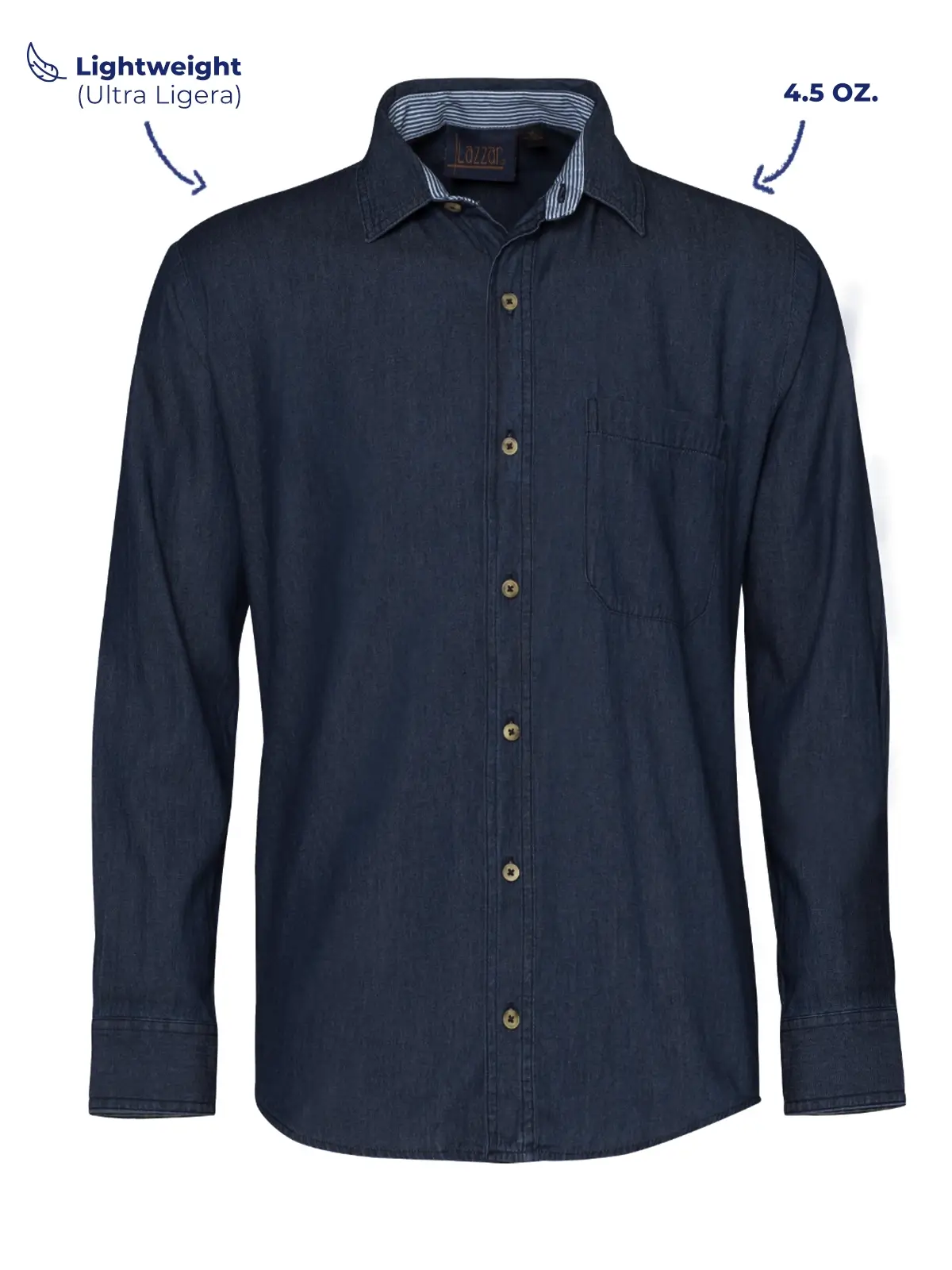 Blue denim shirt ultralight