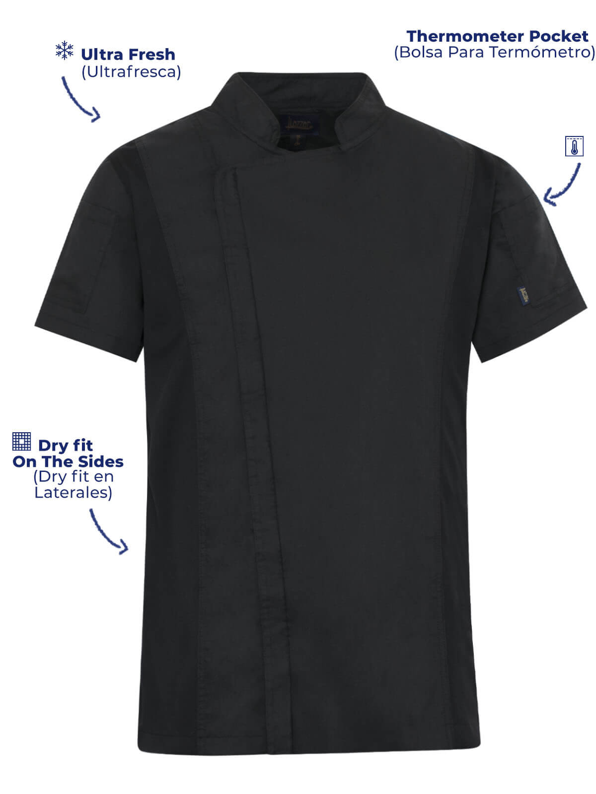 entilated Chef Jacket black color