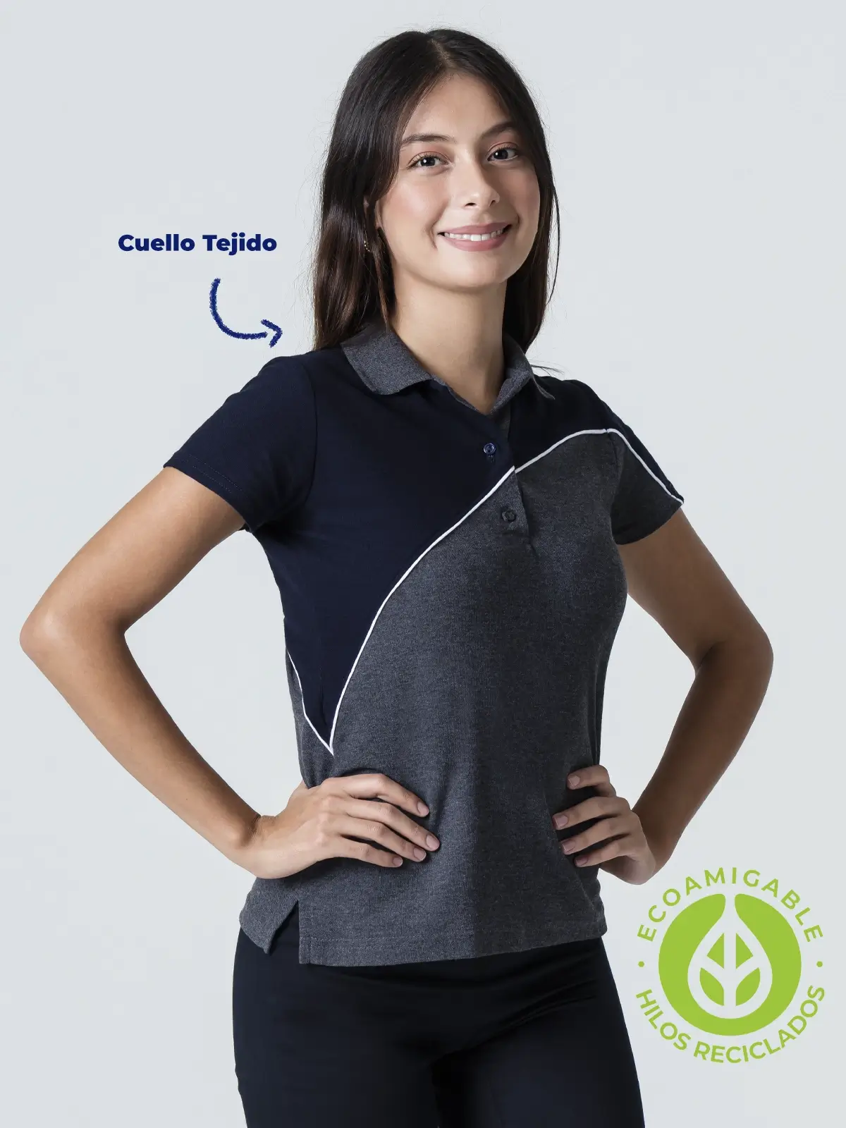 Combined Polo Shirt for womens