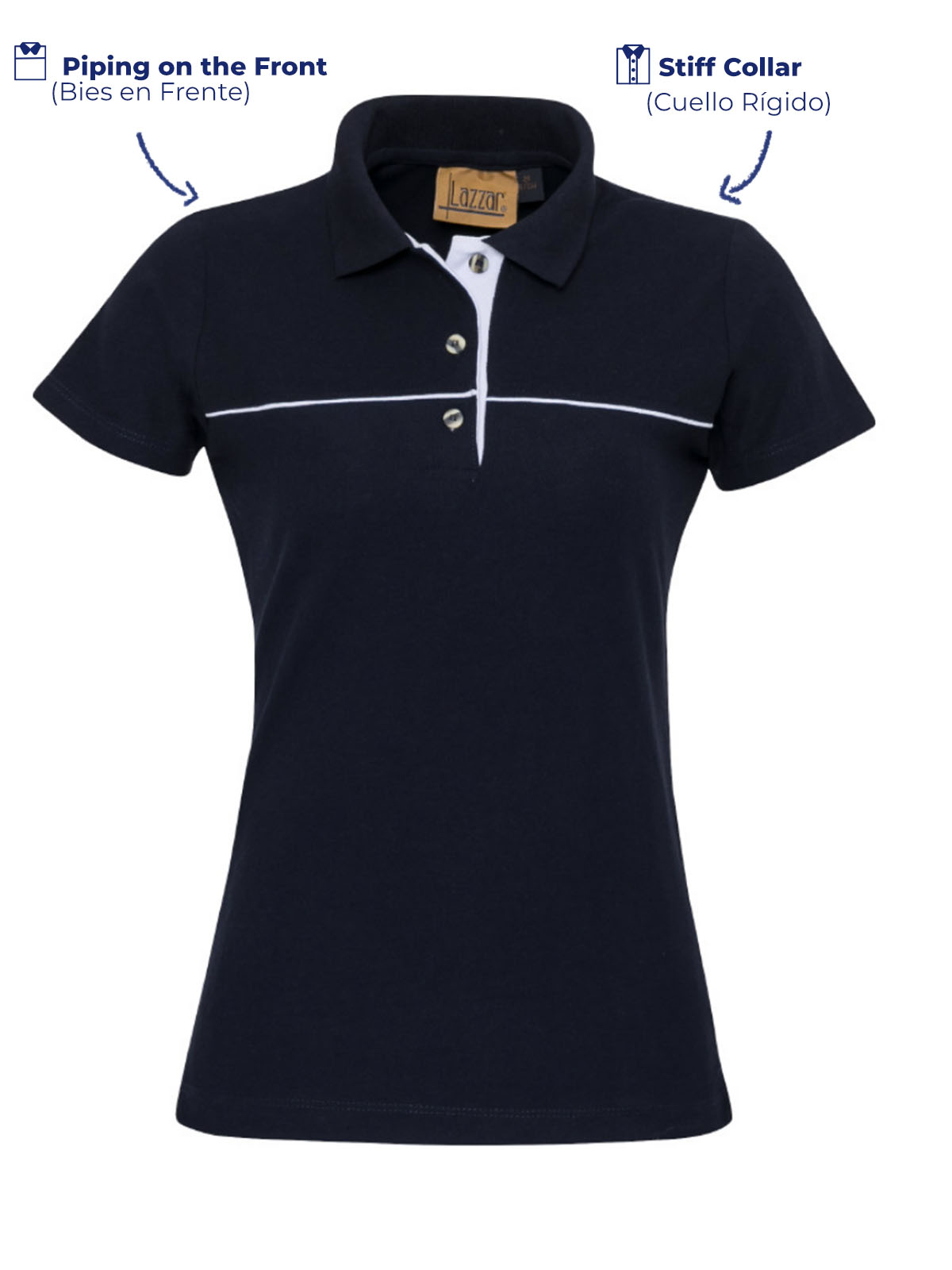 Polo Shirt W506 navy blue color