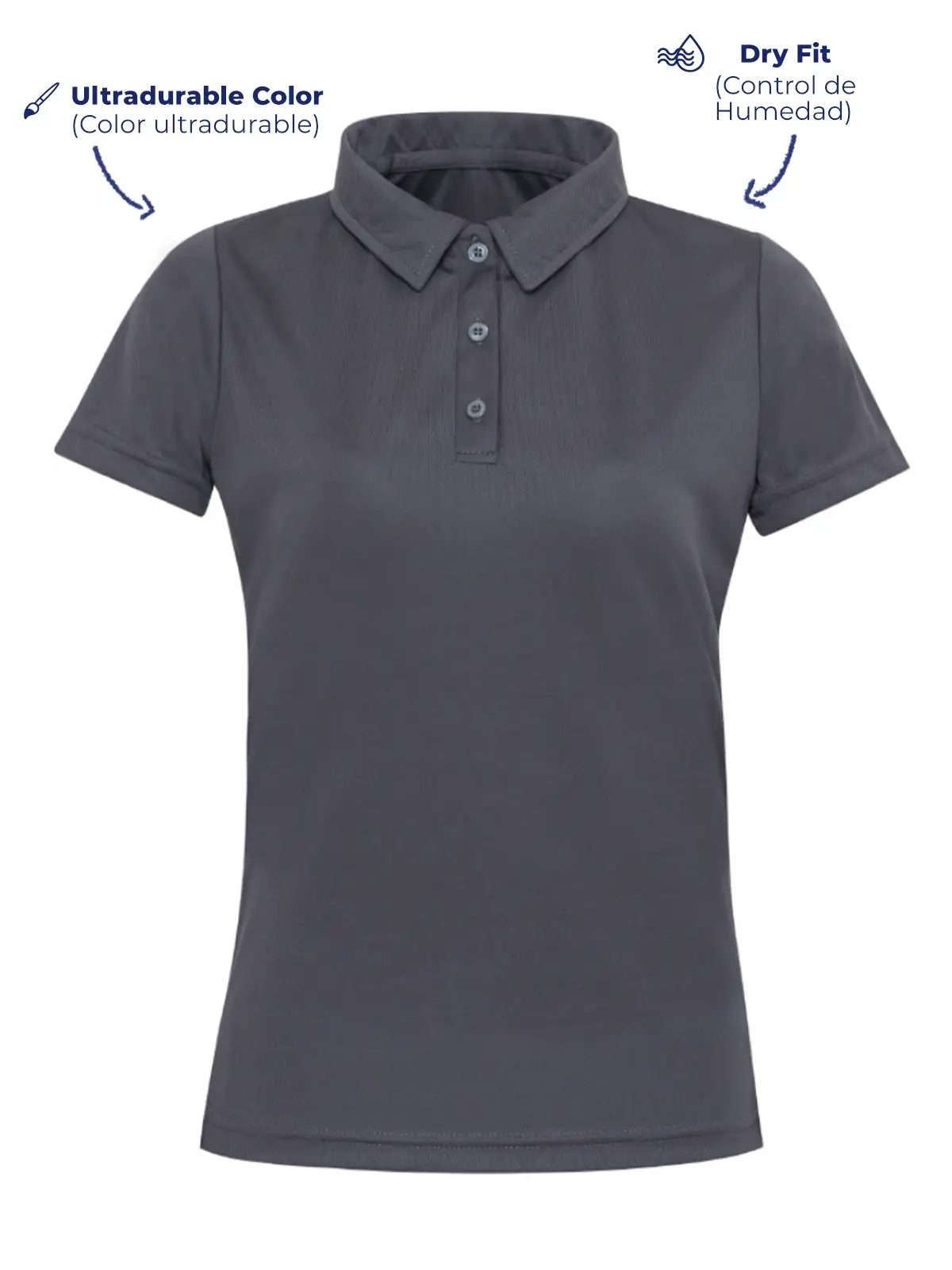 Black Polo Dry Fit T-shirt