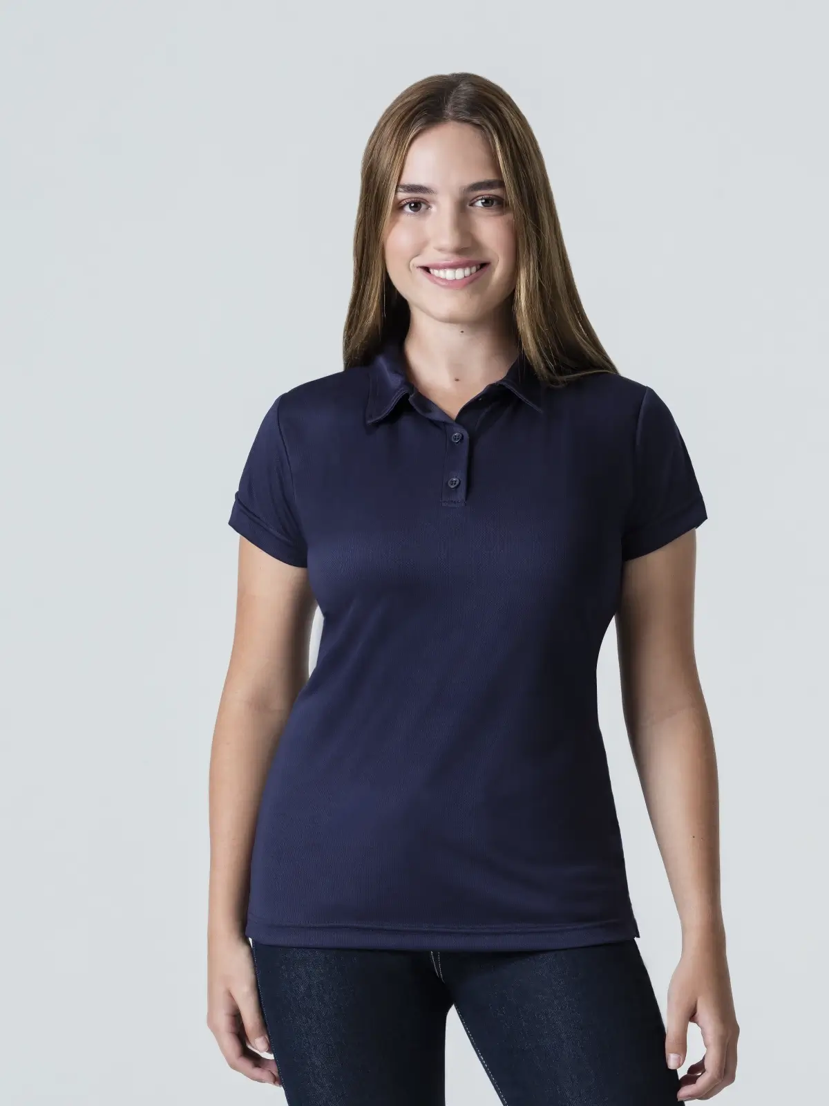 dry fit work polo women navy