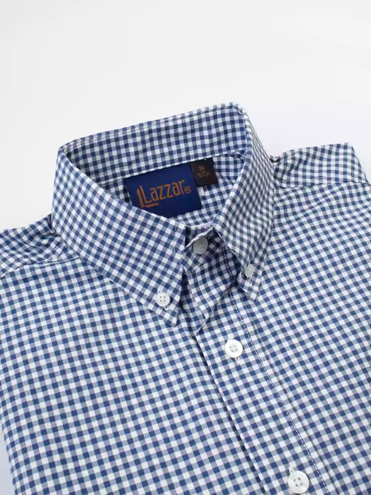 mini grid shirt navy