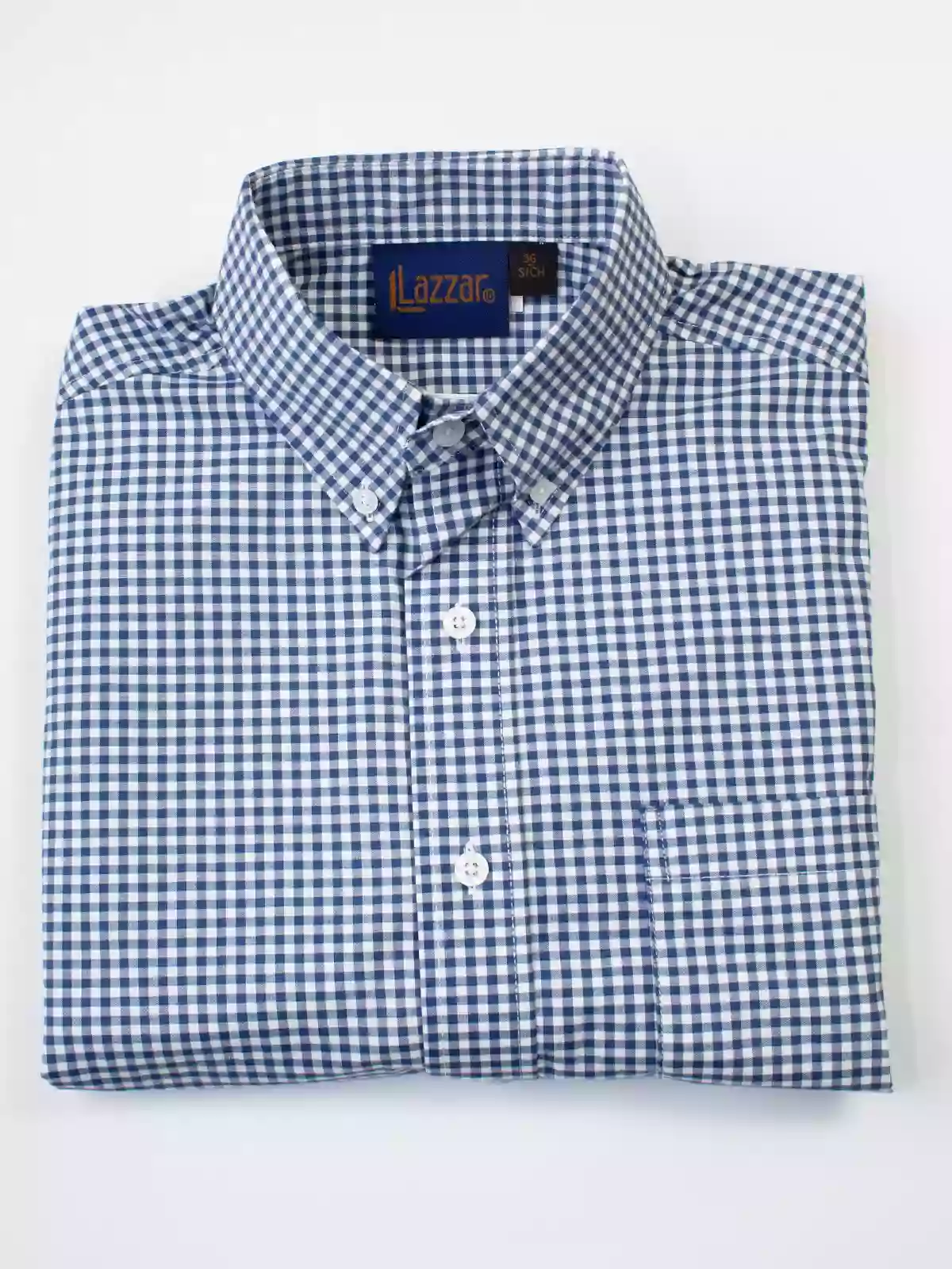 mini grid shirt navy