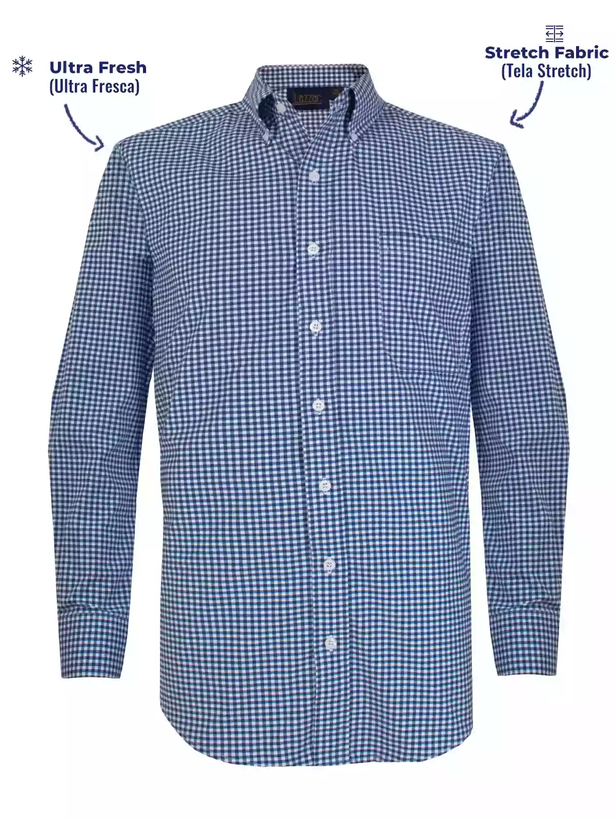 Men's  Grid Shirt Navy