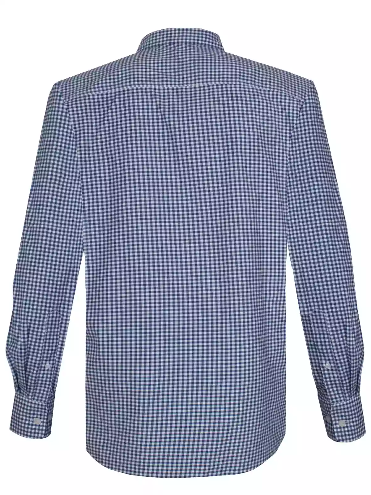 camisa ejecutiva a cuadros marino 