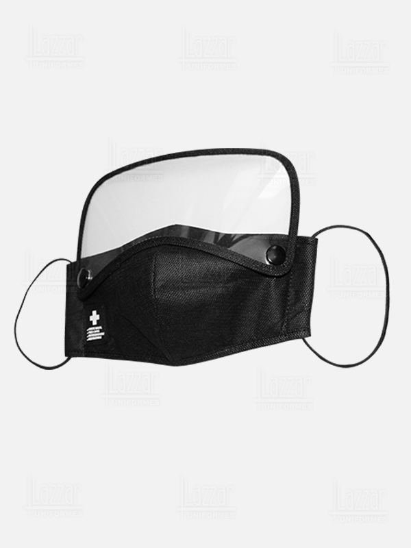 Cubreboca con careta triple capa