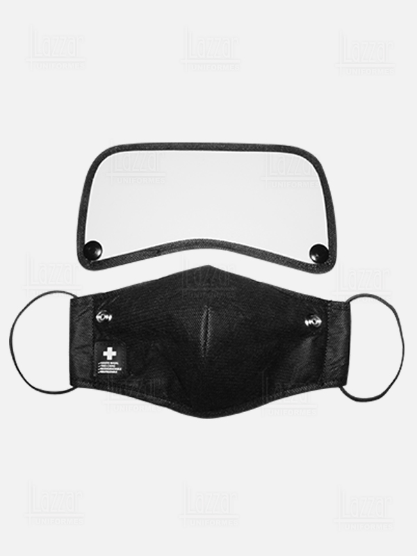 Cubreboca con careta triple capa