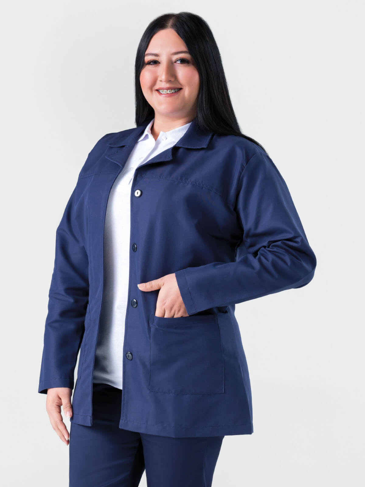 Doctor Coat Women navy color