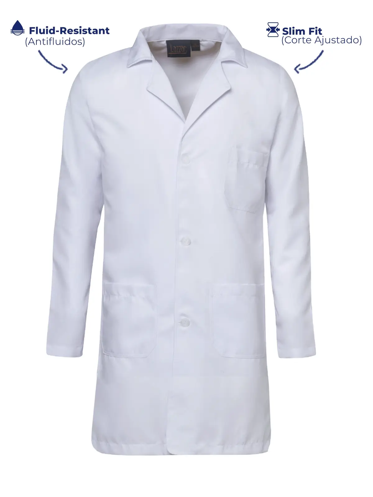 White medical gown for men