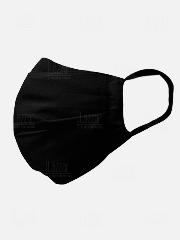 black fabric mouth cover
