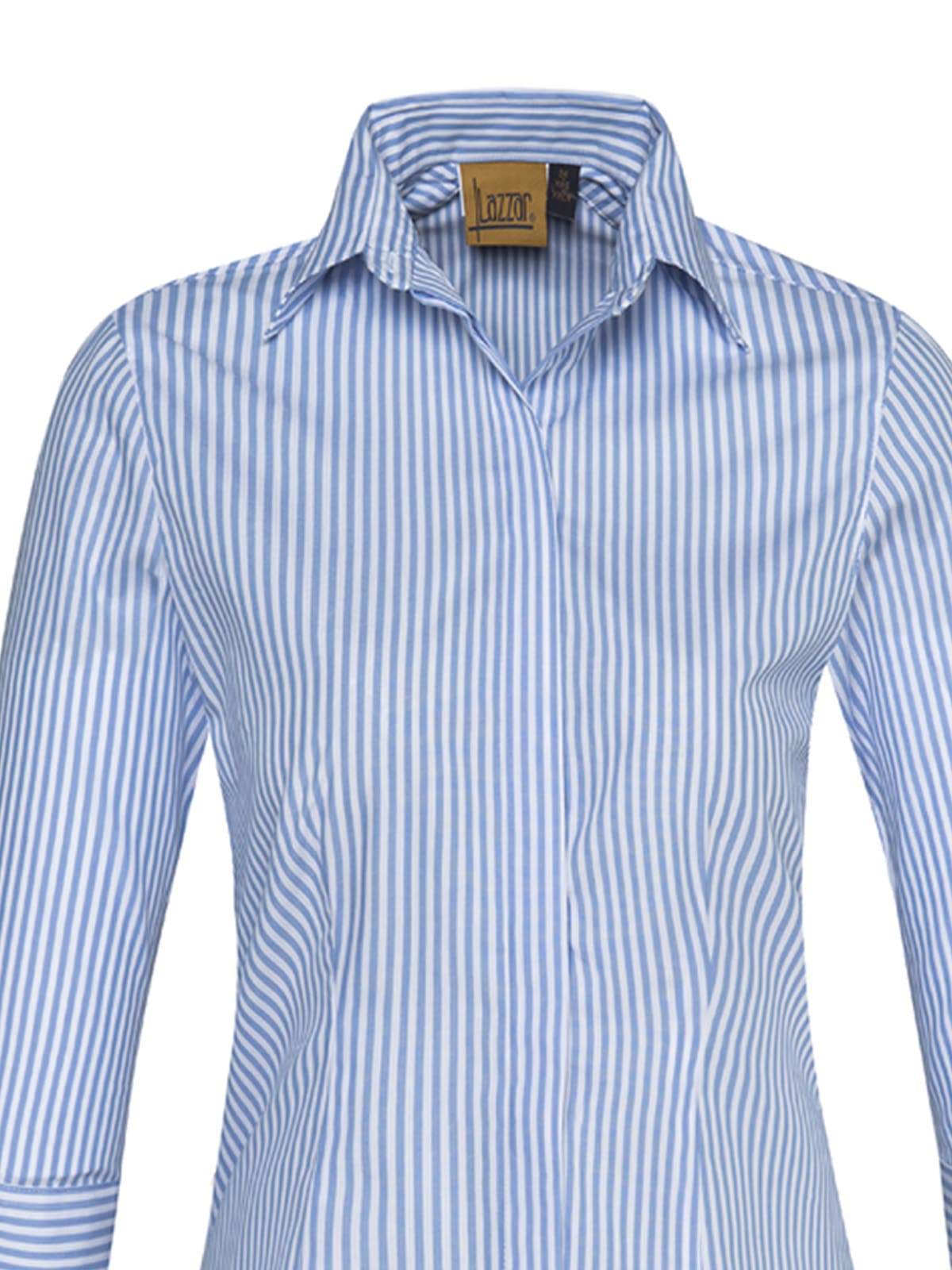 Striped blouse light blue 
