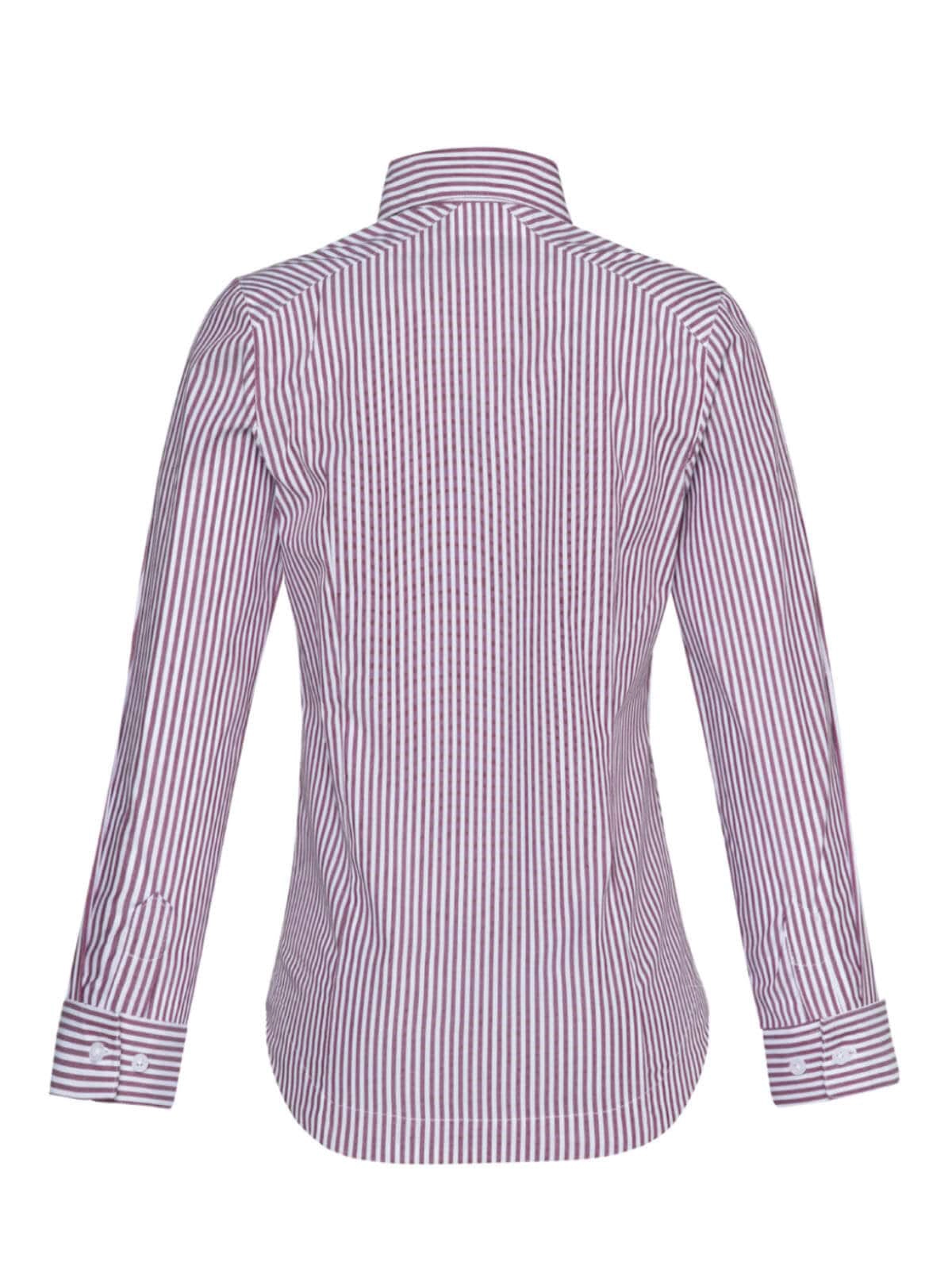 Striped blouse burgundy