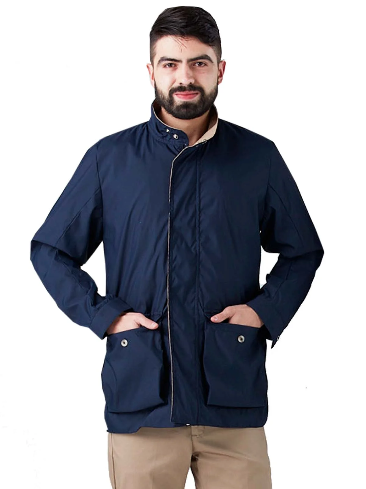 rain jacket navy