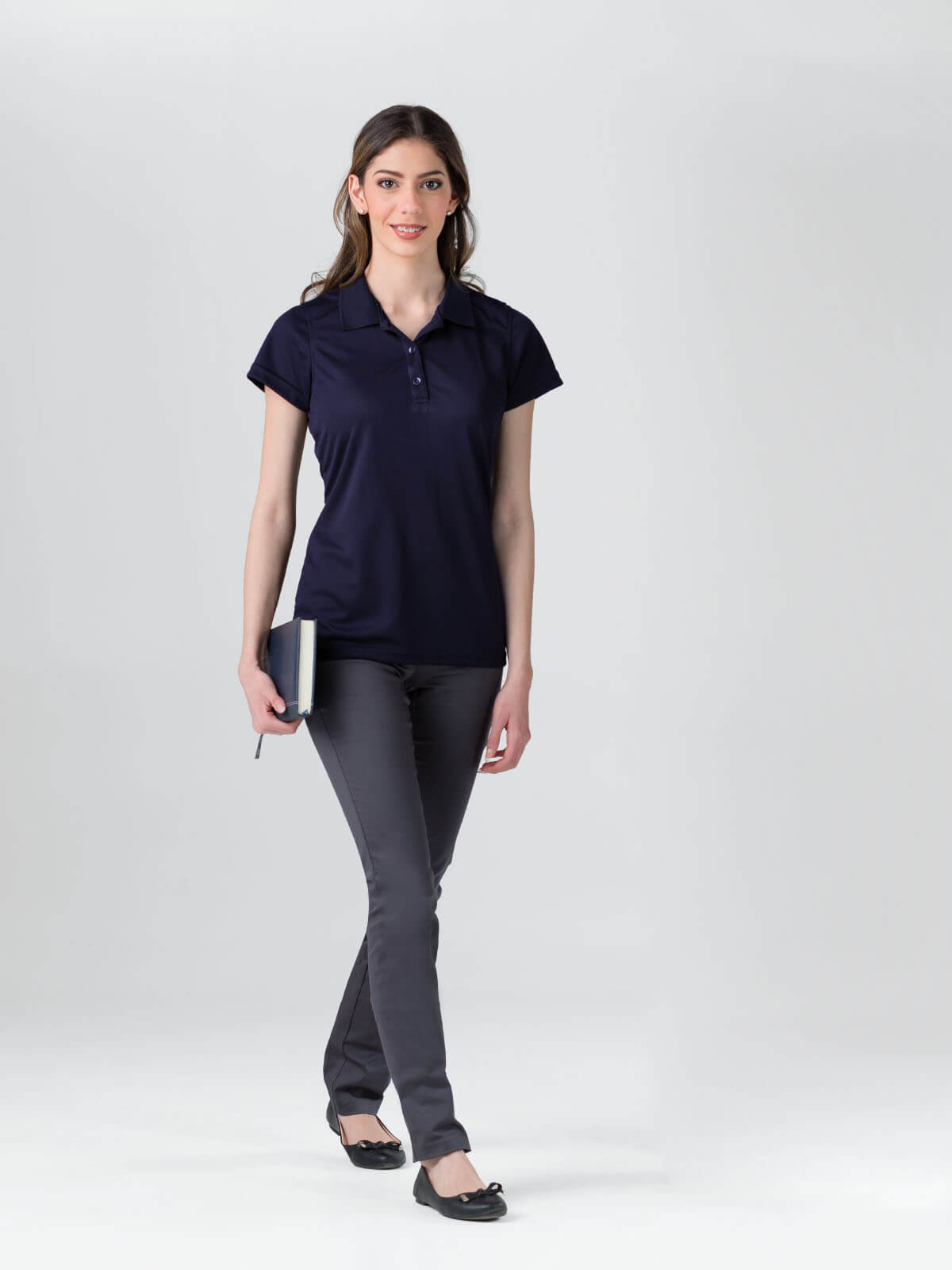 dry fit polo USA women navy