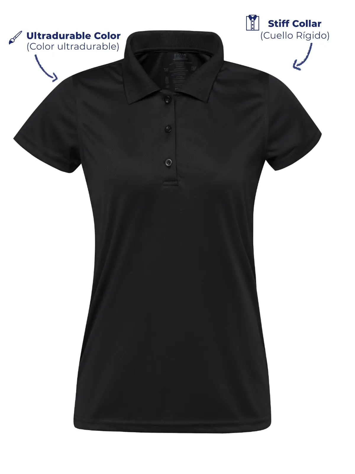 USA Polo Shirt Black Women