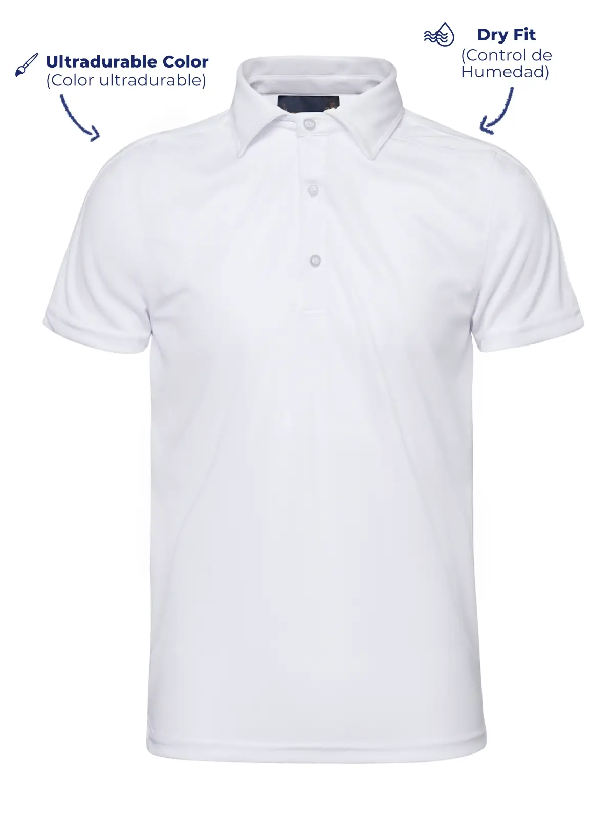 Golf Polo Shirt white