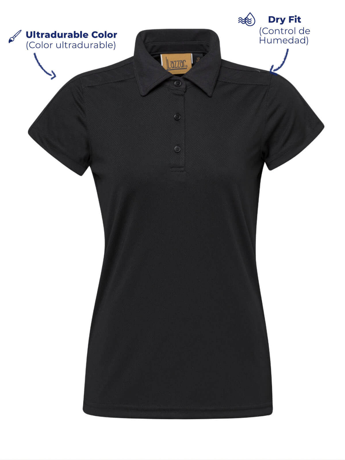 Golf Polo Shirt black women