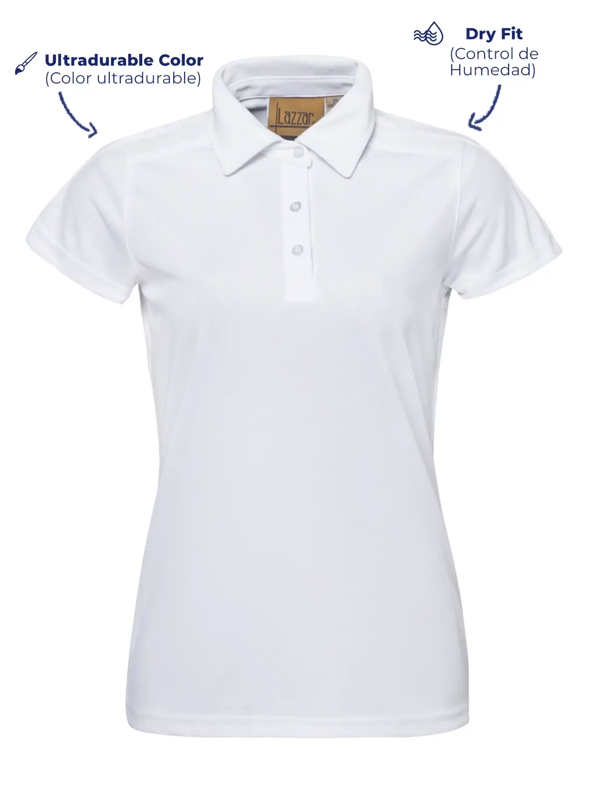 Golf Polo Shirt white women