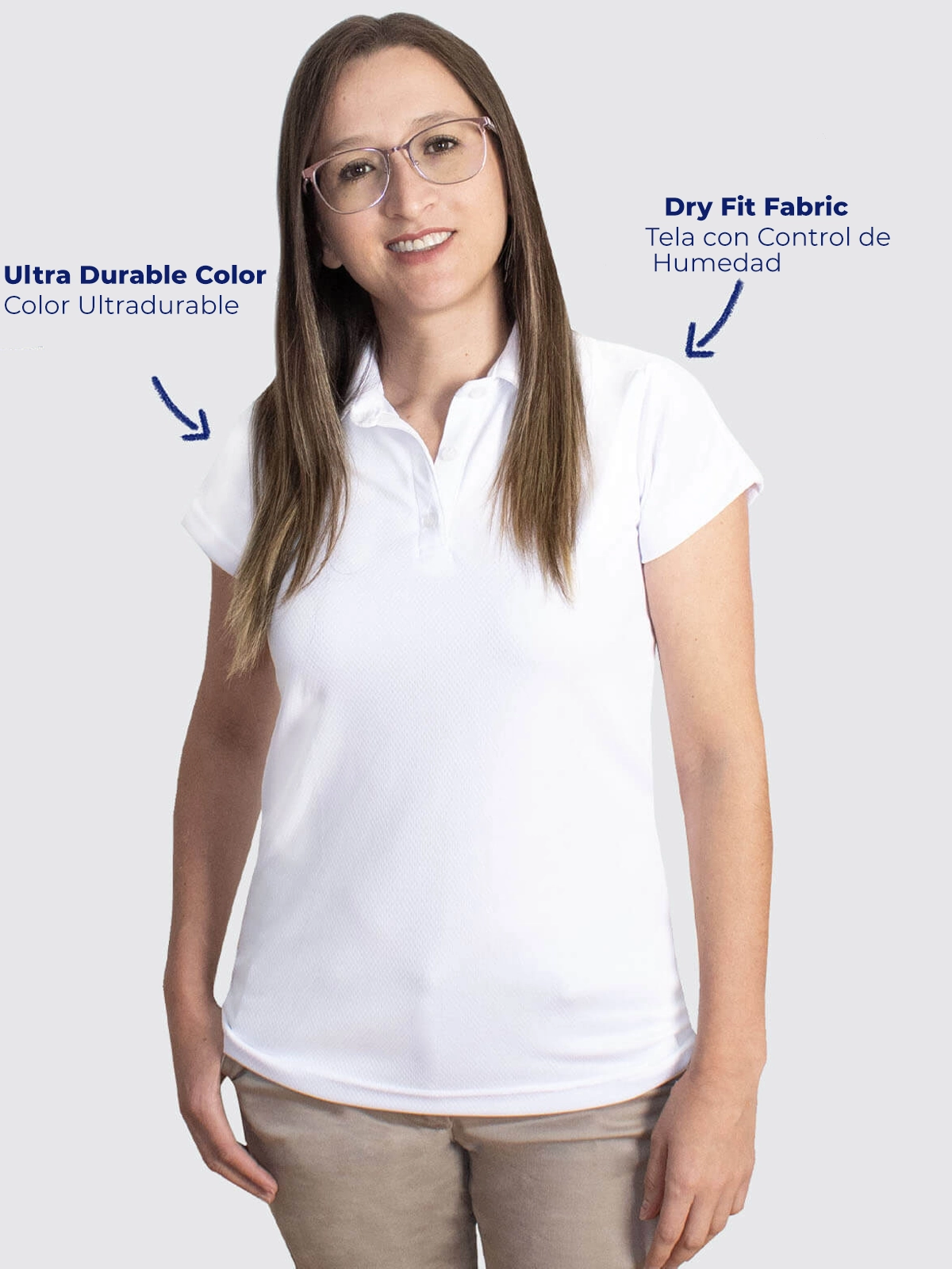 polo shirt golf for womens white