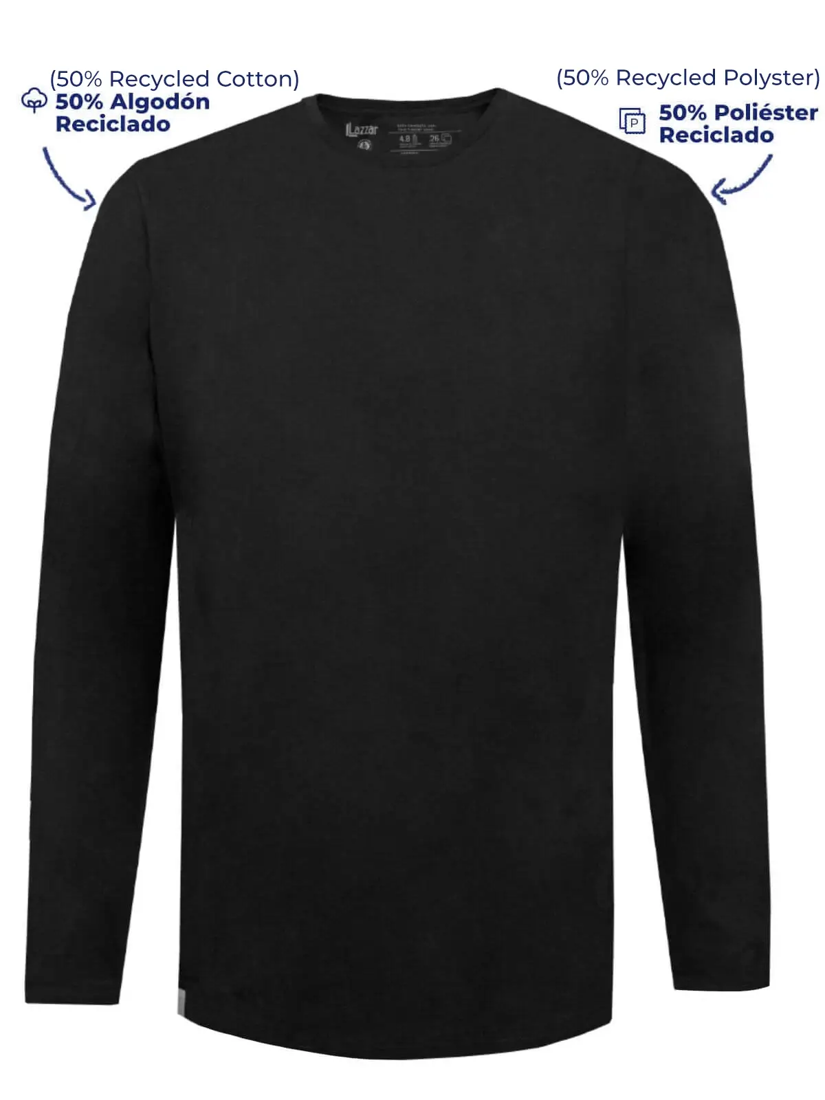Eco-friendly Long Sleeve T-Shirt Black