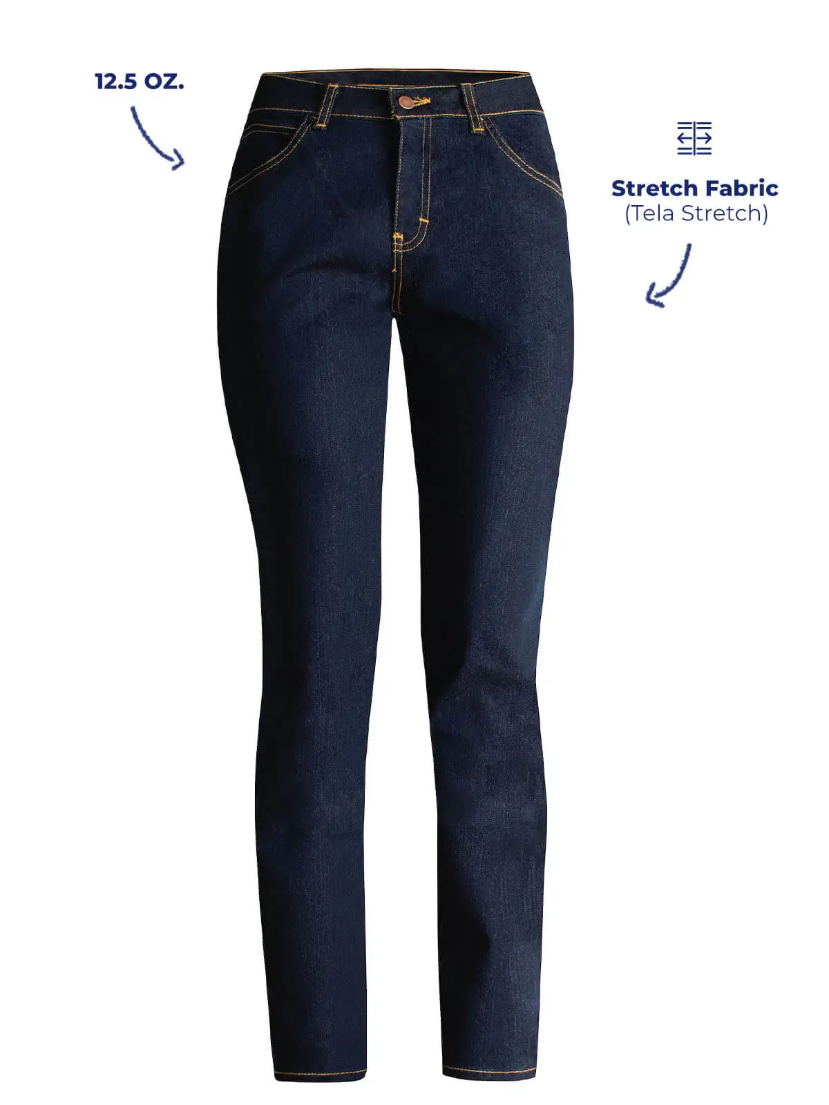 Pantalón Mezclilla Stretch para Trabajo para Dama