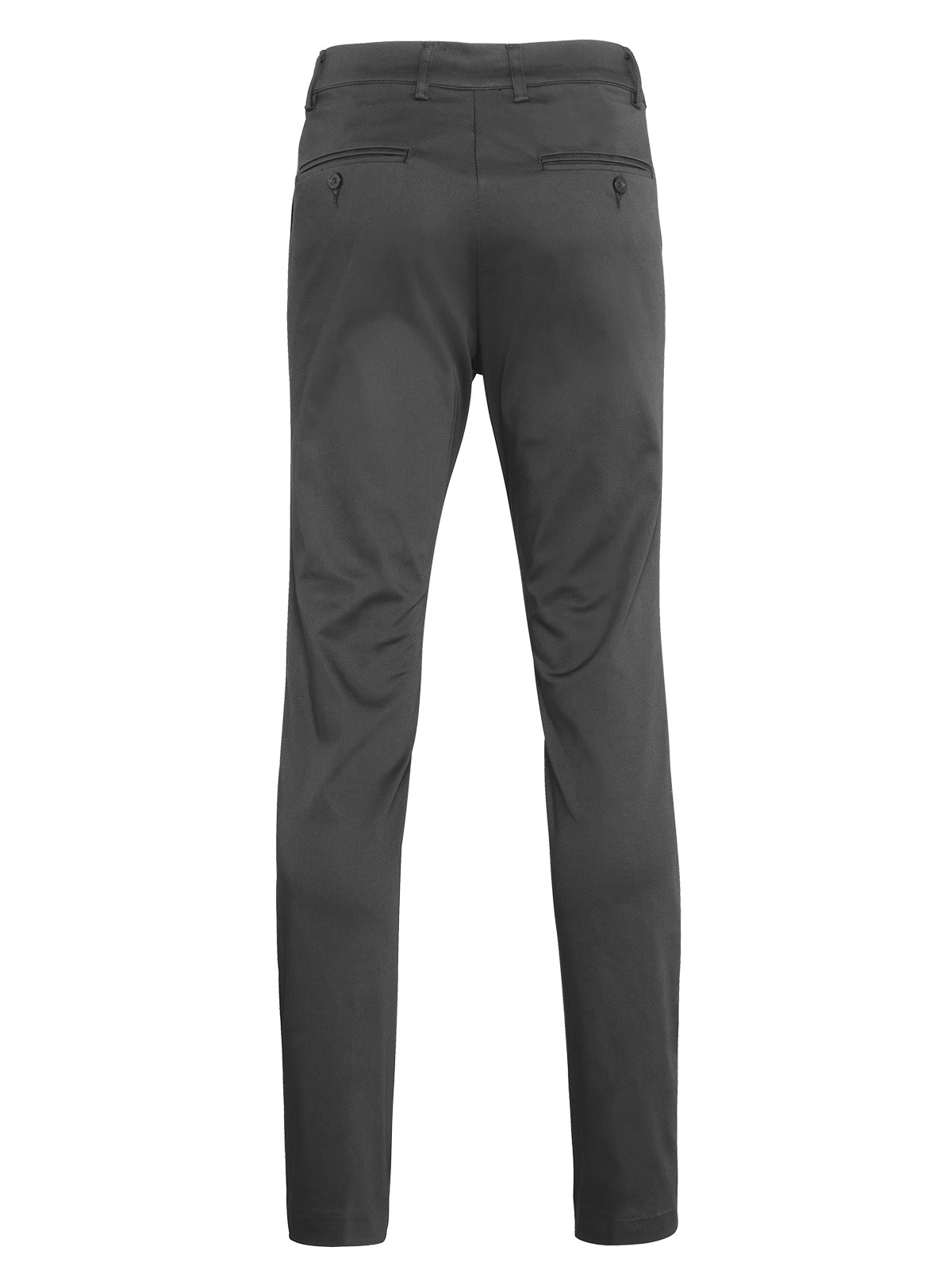 gray business trousers rear view