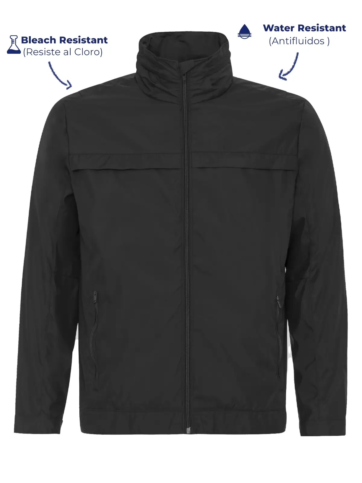 Rain jacket with logo