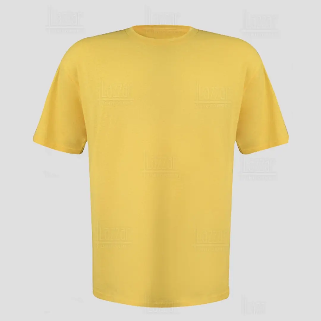 Camiseta cuello redondo color amarillo