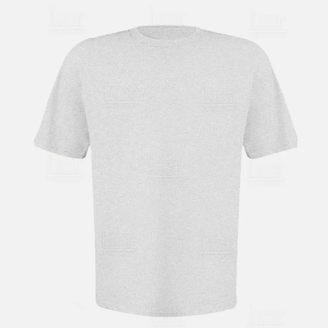 gray round neck t-shirt