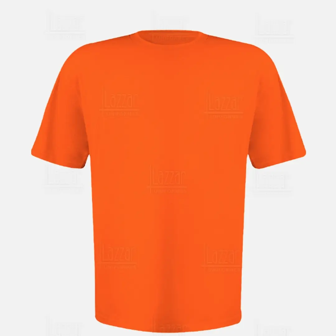  Camiseta cuello redondo color naranja