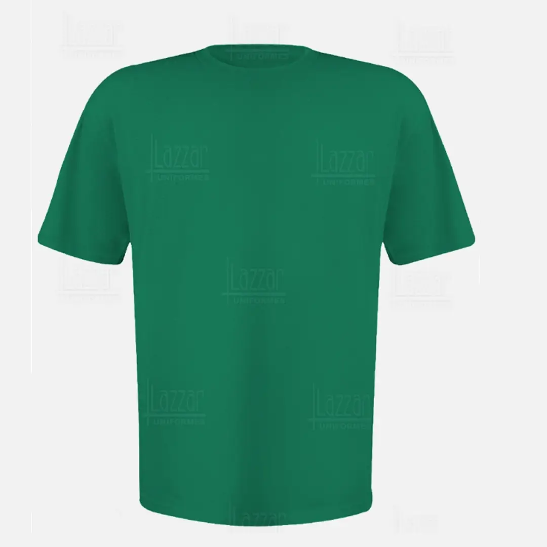 Camiseta cuello redondo color verde  jade