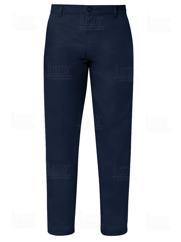 Navy blue work trousers