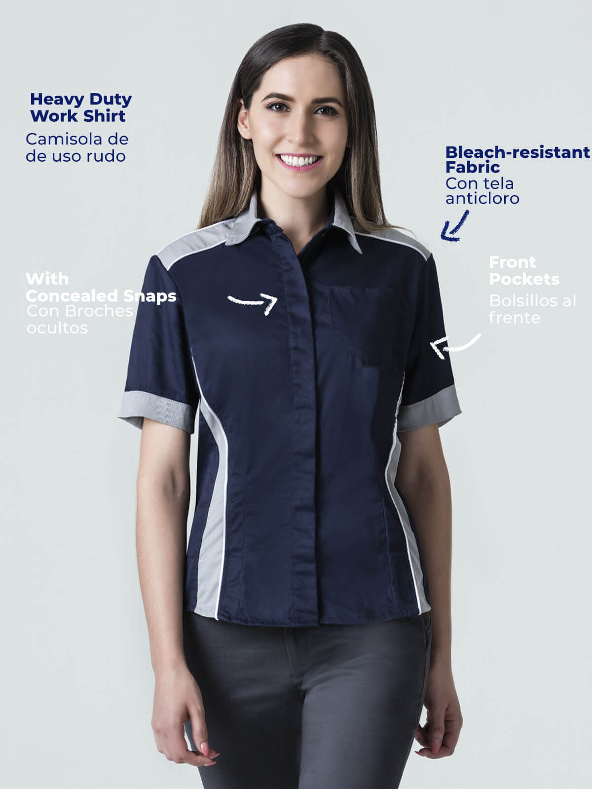 work shirt color navy