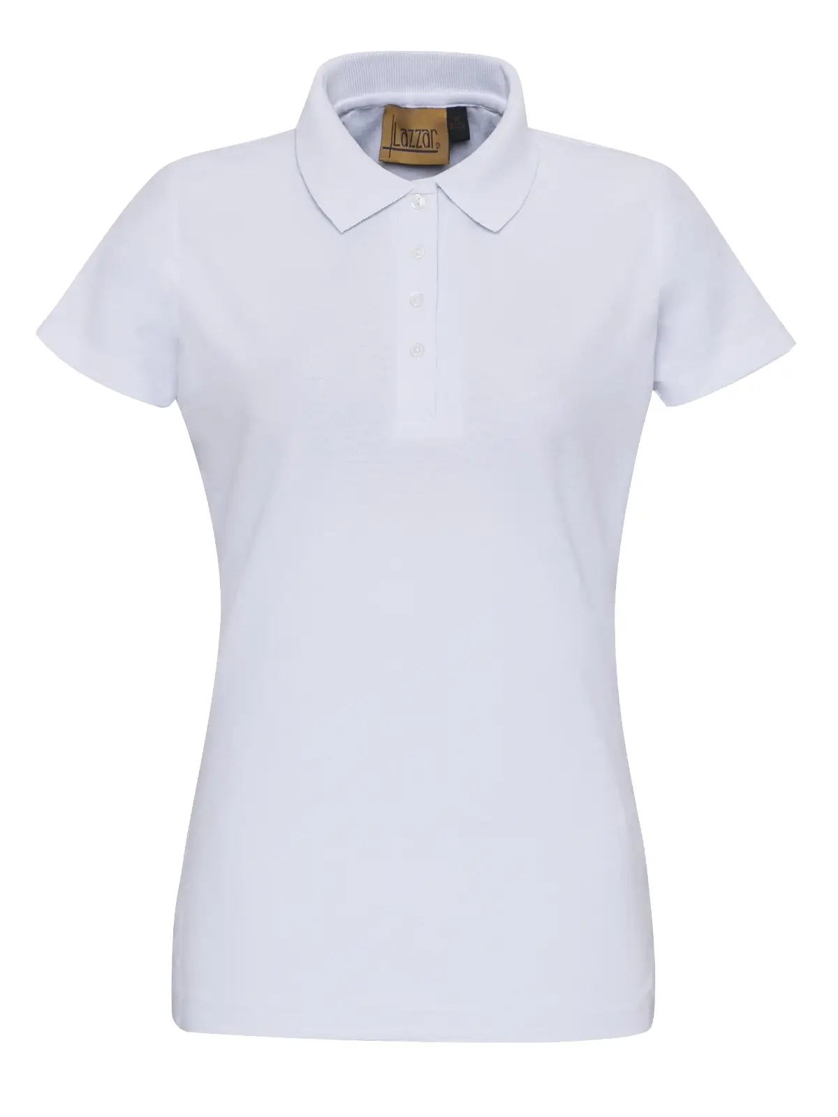 Womens pique polo white shirt 
