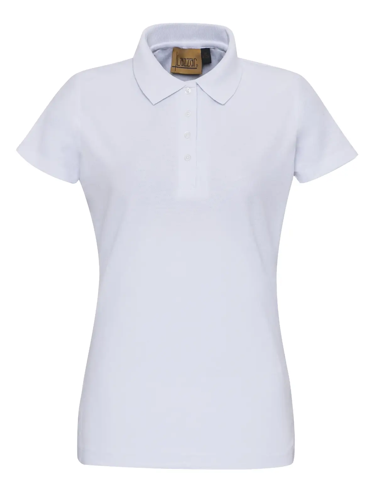 playera polo pique para dama blanca