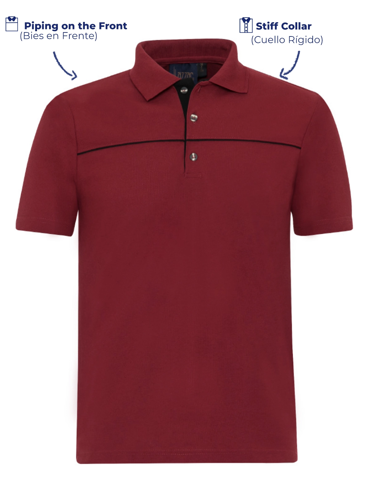 Polo Work Shirts in Texas, Lazzar embroidered logo P506
