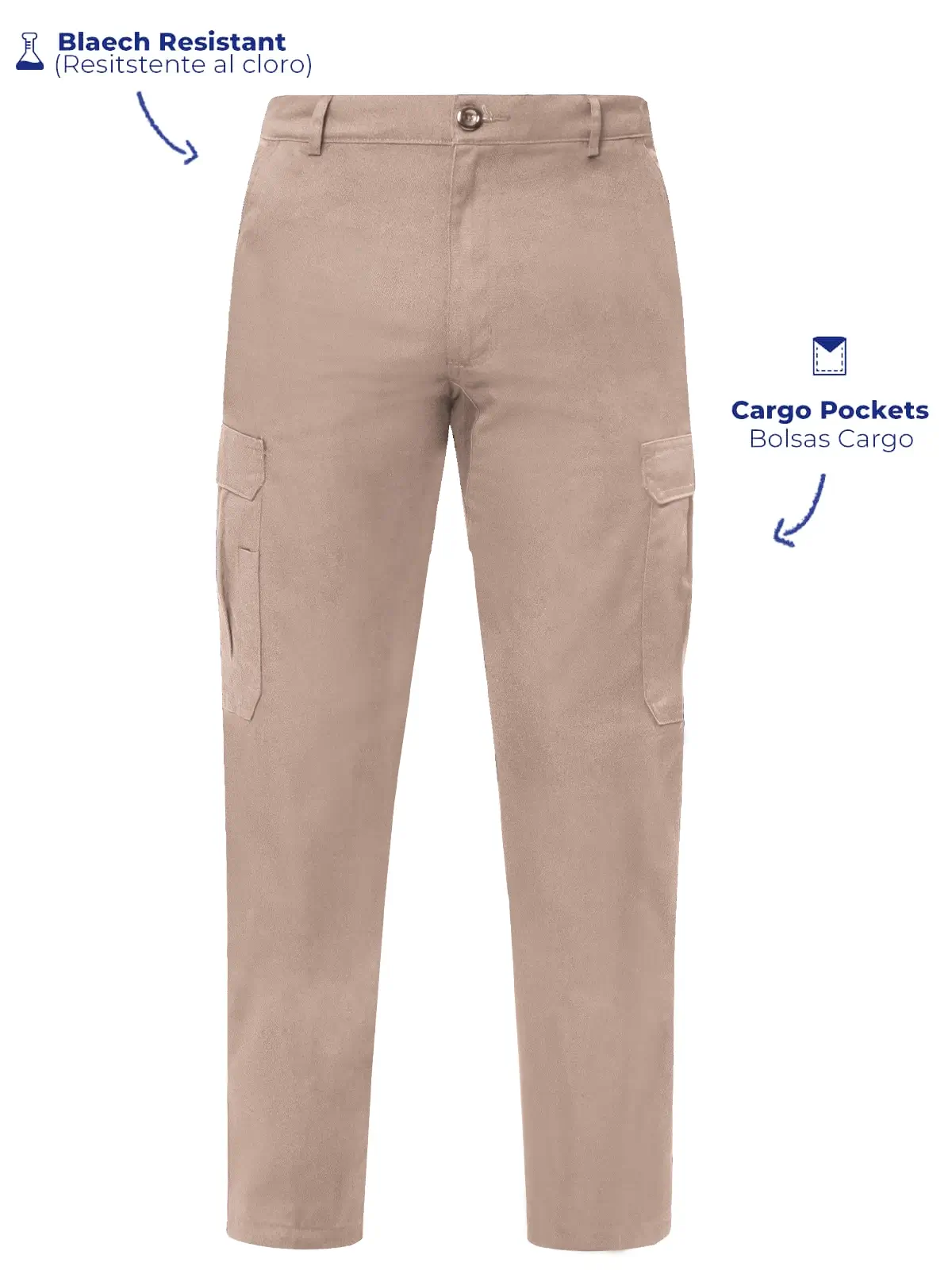 khaki Cargo Pants front view