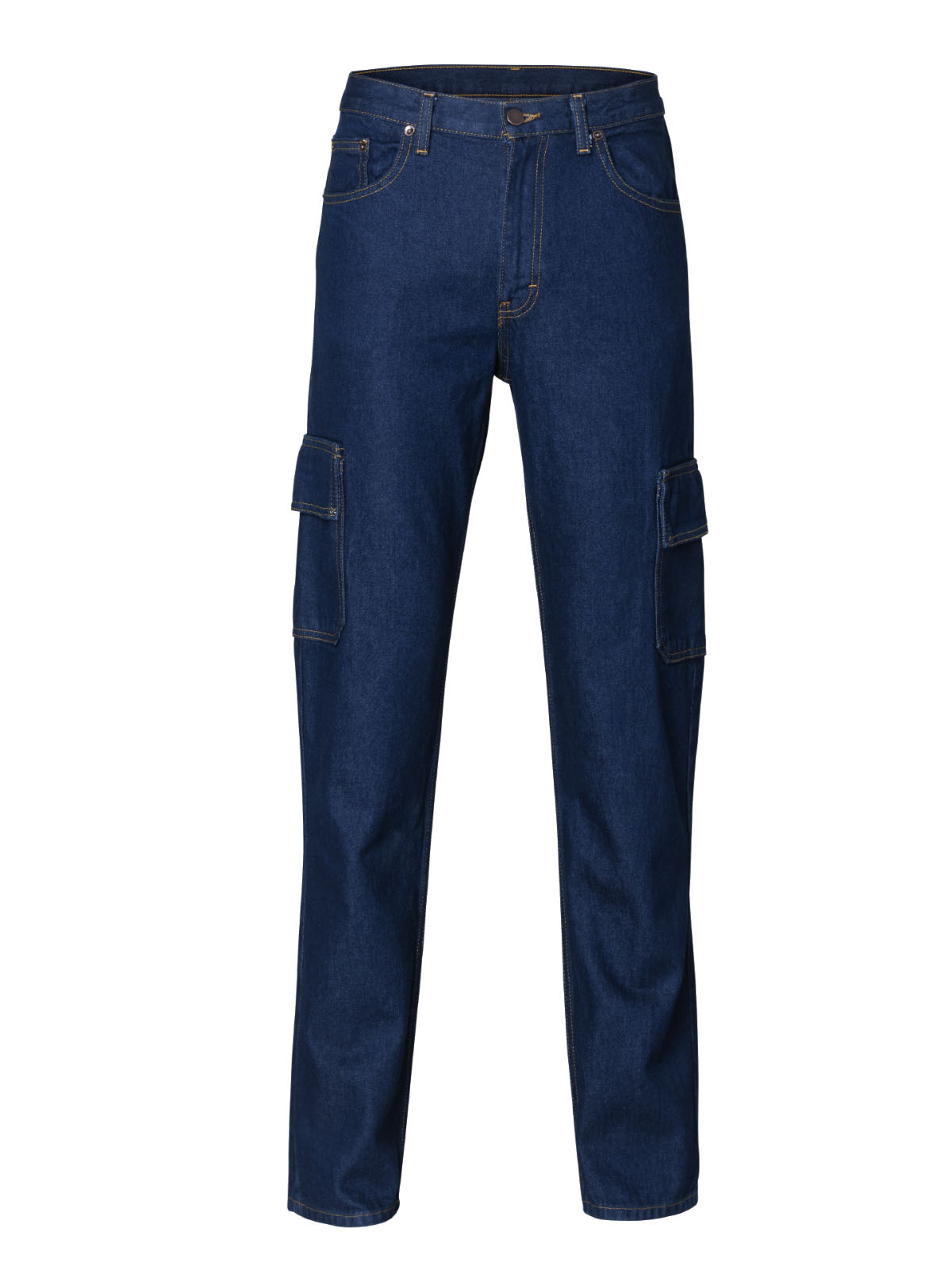 pantalon cargo de mezclilla 