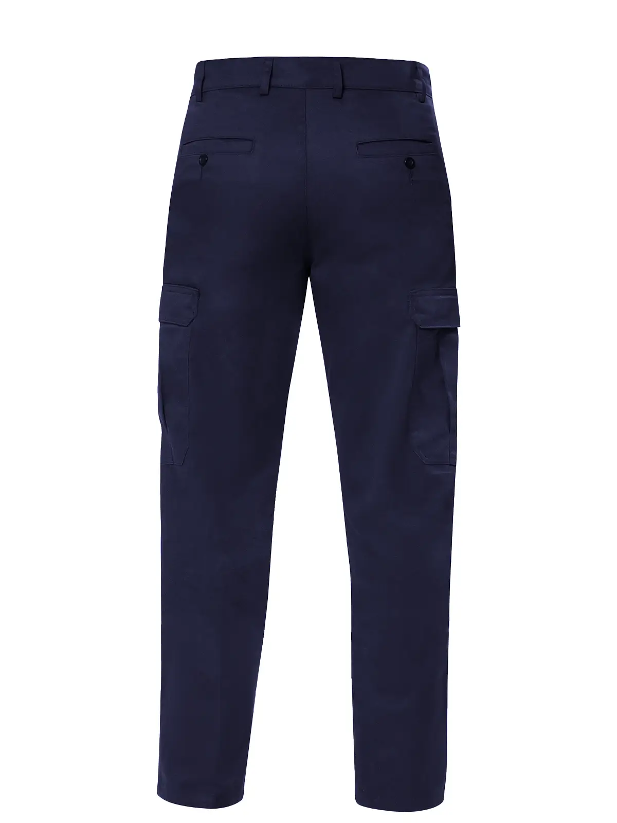 Navy blue cargo Pants rear view