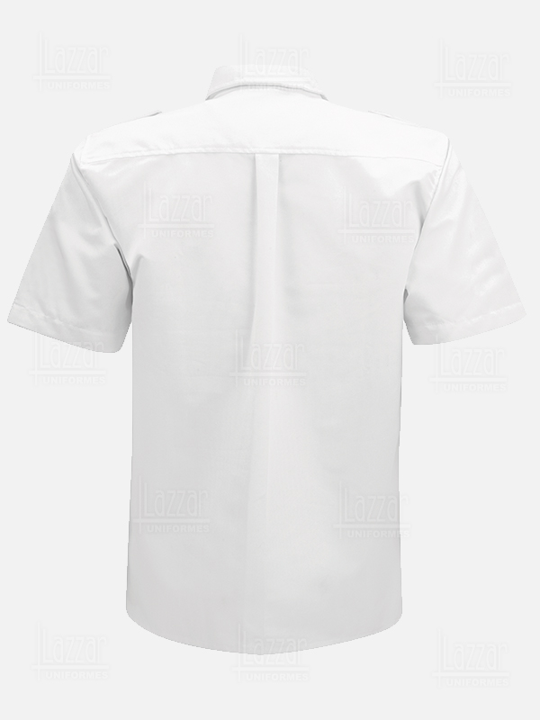 Police shirt back view