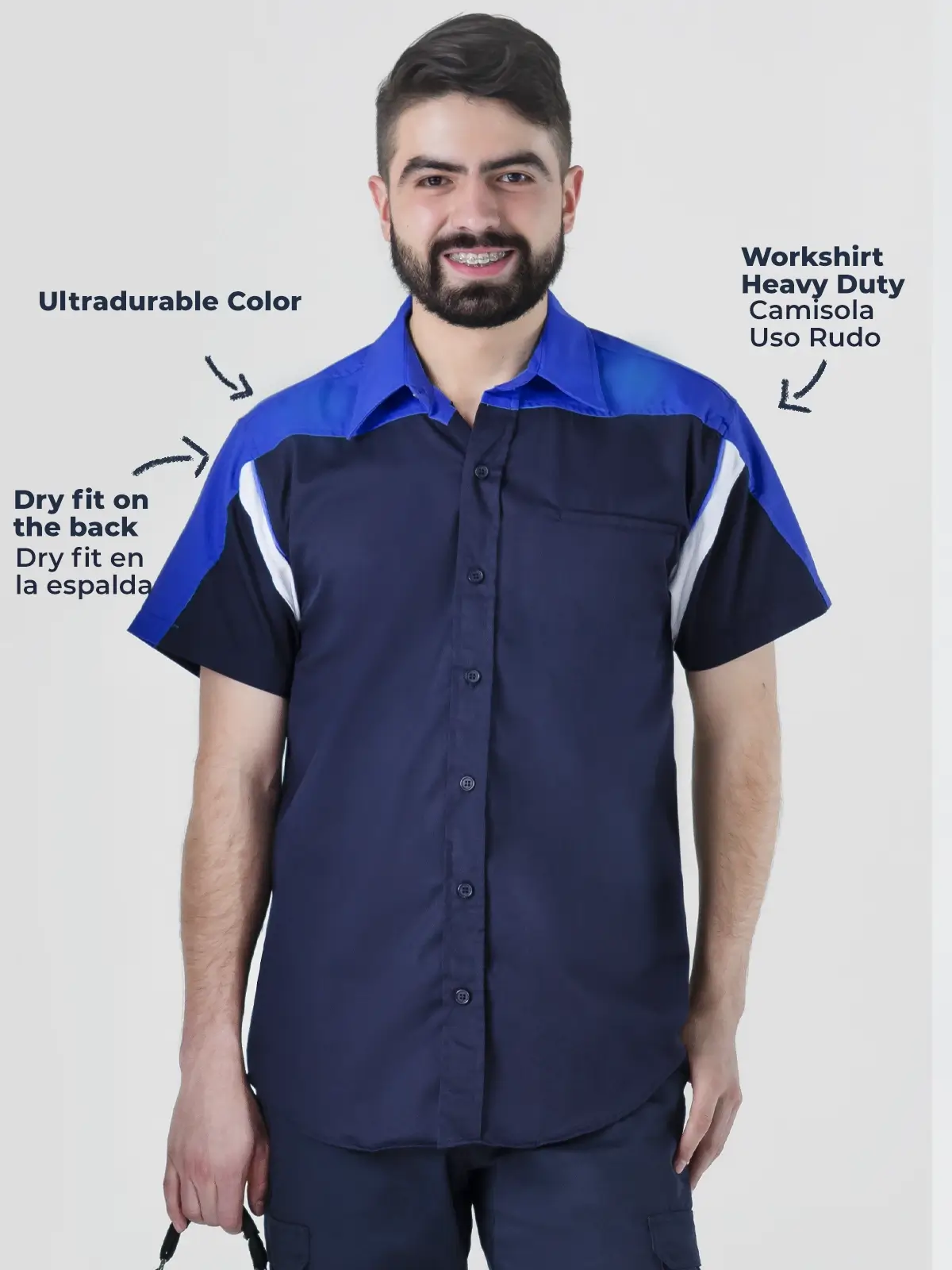 workwear shirt navy