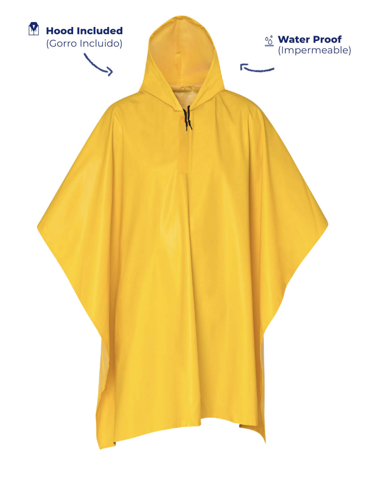 Impermeable tipo poncho